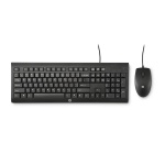 HP Desktop C2500 Keyboard & Mouse Combo, 3 Buttons Mouse with 1200 DPI; Built-in Number Pad and Full Size Spill-resistant Keyboard; Instant Plug-and-Play USB Setup / 3 Years Warranty (J8F15AA)