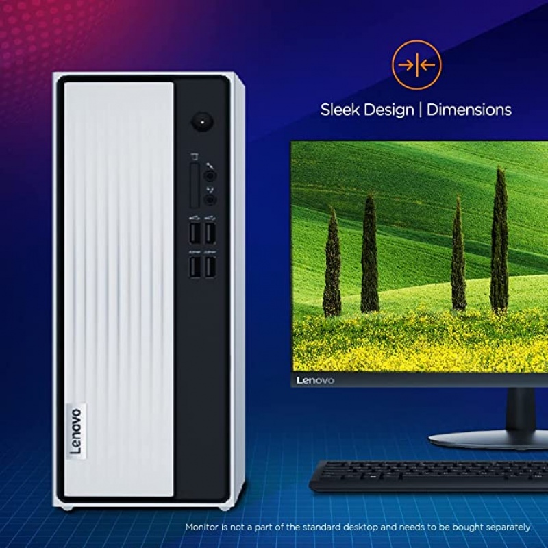 Lenovo IdeaCentre 3 Desktop (AMD Ryzen 3 3250U/8GB/1TB HDD + 256GB SSD/Windows 11/Integrated AMD Radeon Graphics/WiFi 5/Bluetooth 5.0/Mineral Grey), 90MV00HBIN - Image 8