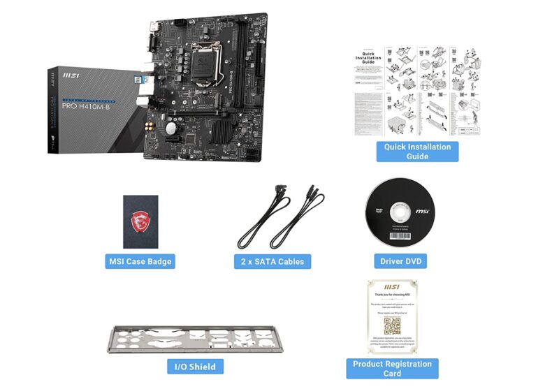 Assemble Desktop Set With Monitor Intel Pentium Gold G6400 10th Generation - Image 7