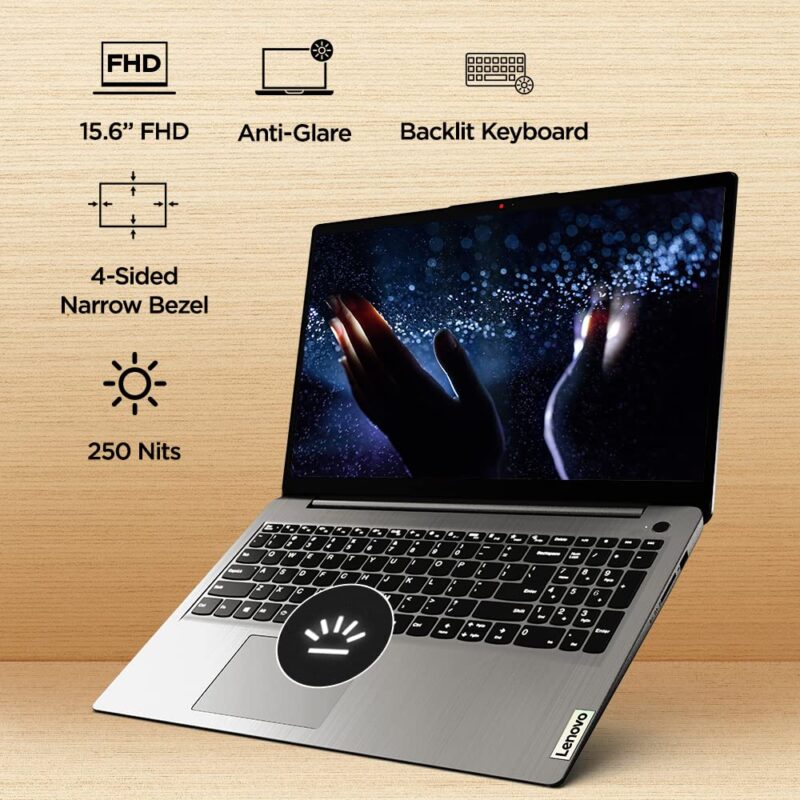 Lenovo Intel Core i5 11th Gen ,15.6" FHD IPS Thin & Light Laptop(8GB/512GB SSD/IRIS XE Gfx/Win11/Arctic Grey/1.7Kg) Lenovo IdeaPad Slim3 - Image 5